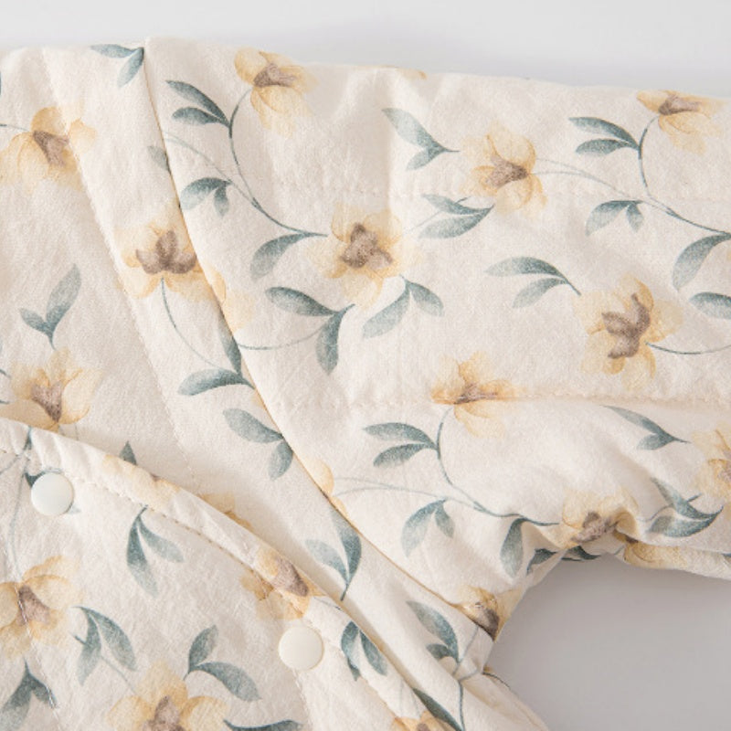 【BABY】Winter New Arrival Botanical Print Quilted Coverall SK108221