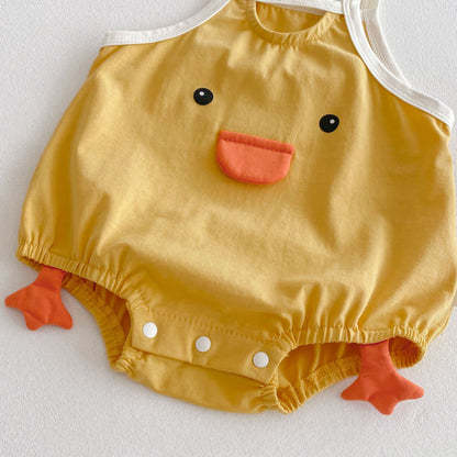 【BABY】夏新作 ベア、ダックキャミロンパースSK072209