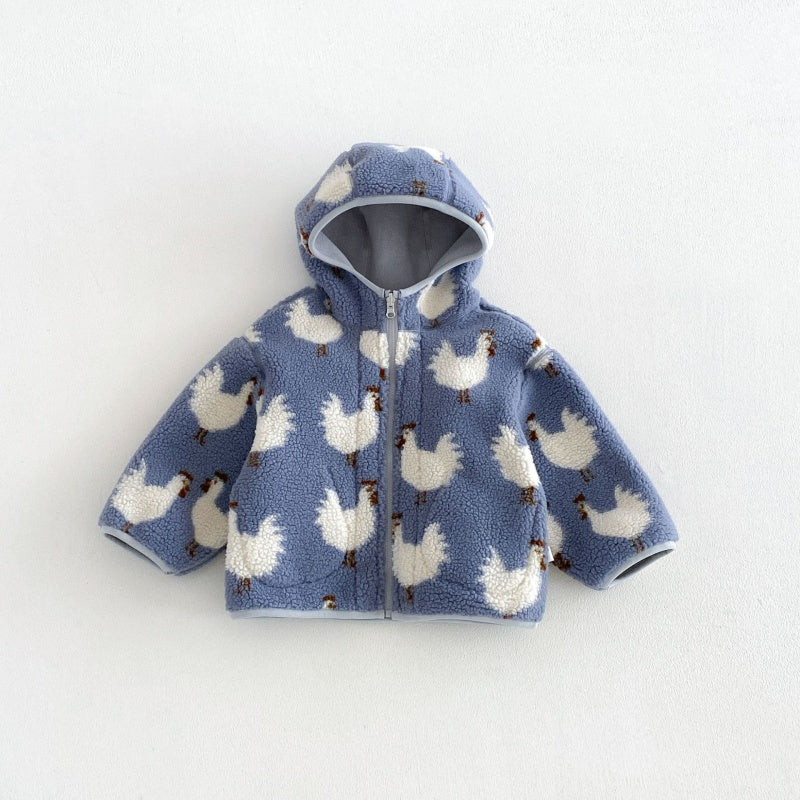 【BABY&KID】冬新作カートゥーン裏起毛ジャケットSK108517