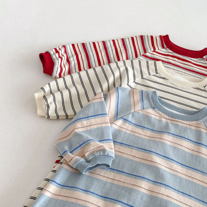 【BABY&KID】ボーダーカバーオールSK103523