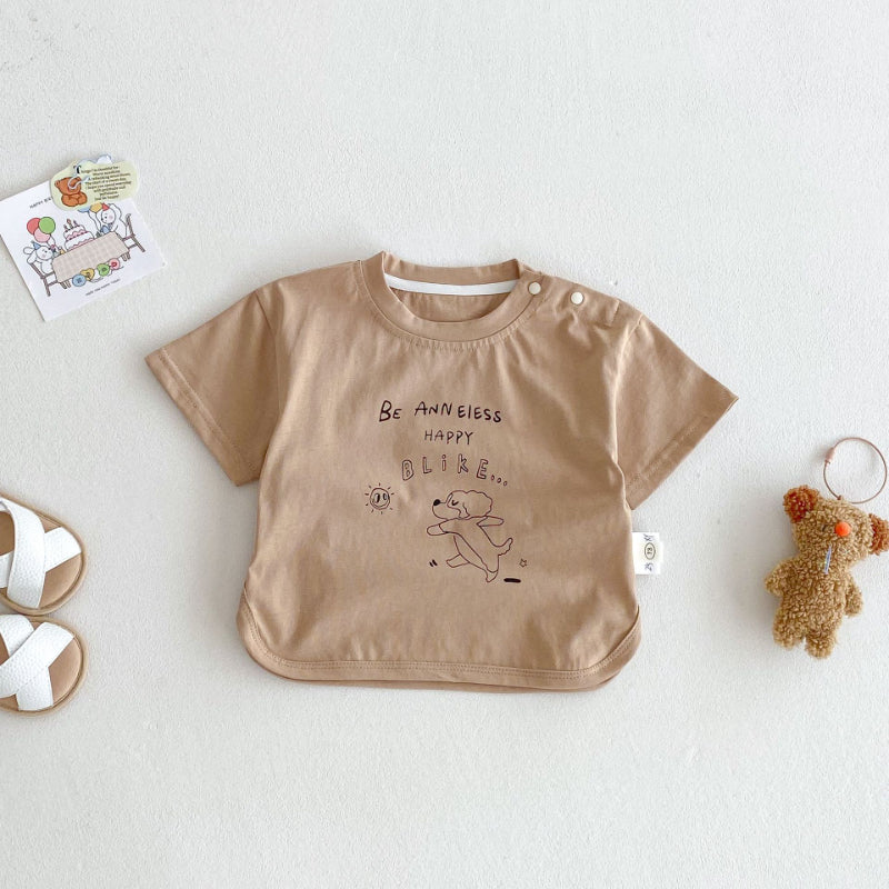 【BABY&KID】夏新作 ドッグＴシャツ、チェックパンツSK072010