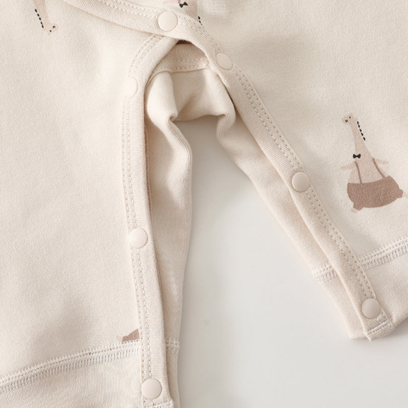 【BABY】北欧風アニマル柄カバーオールSK102602