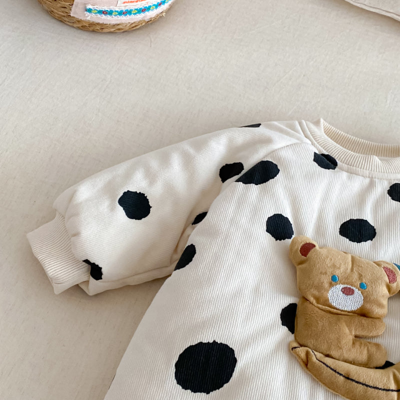 【BABY】ベアキルティングドットカバーオールSK102921