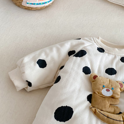 【BABY】ベアキルティングドットカバーオールSK102921