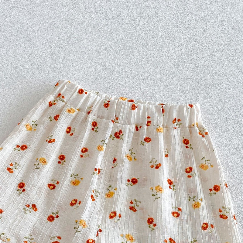 【BABY&KID】夏新作ハート、フラワーセットアップSK105911