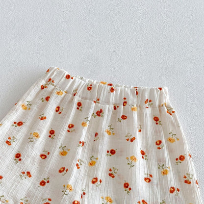 【BABY&KID】夏新作ハート、フラワーセットアップSK105911