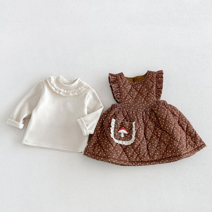 【BABY&KID】きのこ刺繍ワンピース、ロングパンツ、アウター、、トップスSK108115