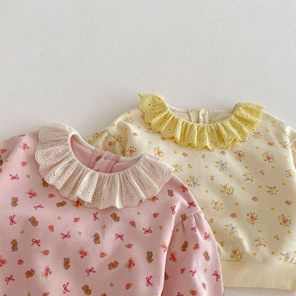 【BABY&KID】総柄ベアプリントプルオーバーSK103519