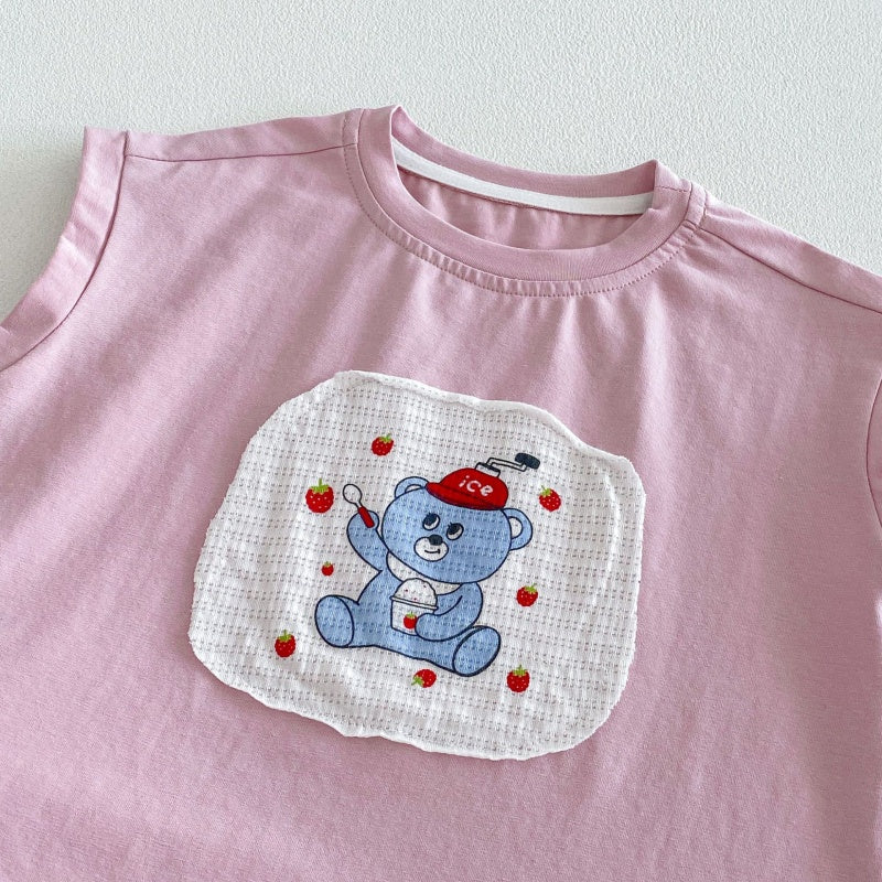 【BABY&KID】夏新作ワッペンセットアップSK105517