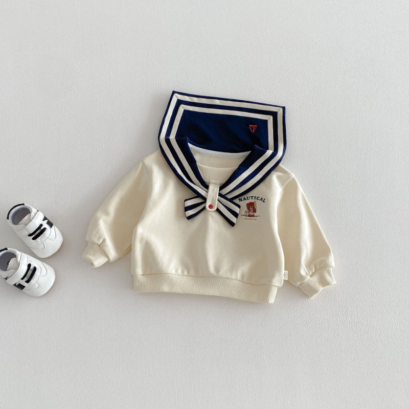 【BABY&KID】くま刺繍ボーダーポロシャツ、マリンカラーアウター、ニットベストSK103717