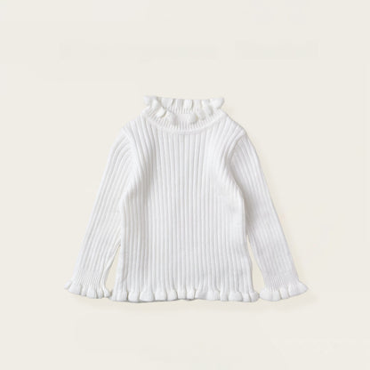 【BABY&KID】冬新作 立体リボンチュールワンピース＆フリルニットSK102426