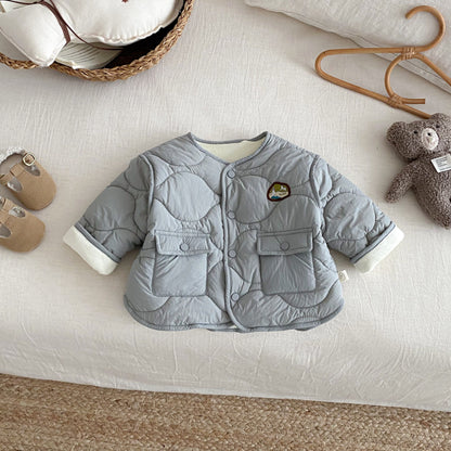 【BABY&KID】冬新作ワッペン付きあったかジャケットSK102529
