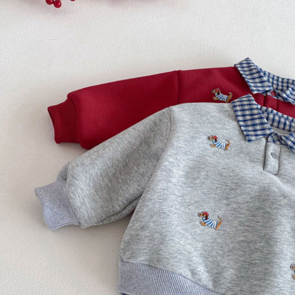 【BABY&KID】冬新作フリルカラーあったかトレーナーSK103032