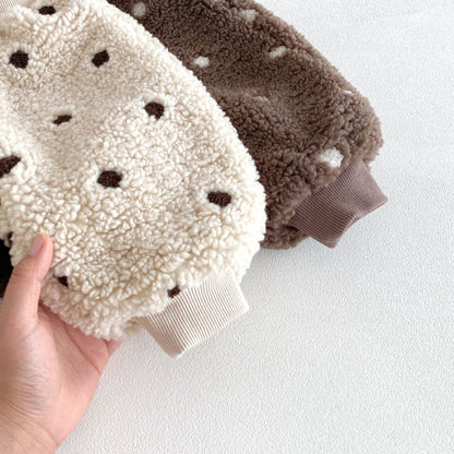 【BABY&KID】冬新作韓国風ドットあったかパンツSK103024