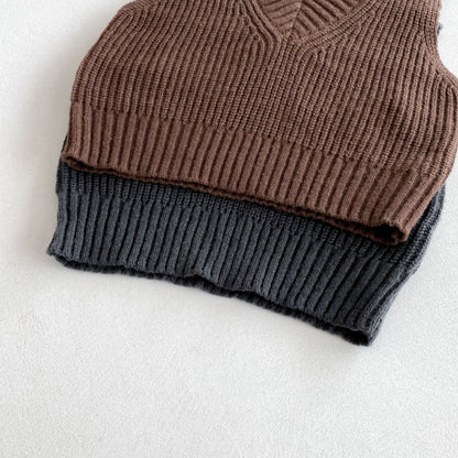 【BABY&KID】VネックレトロニットベストSK092919