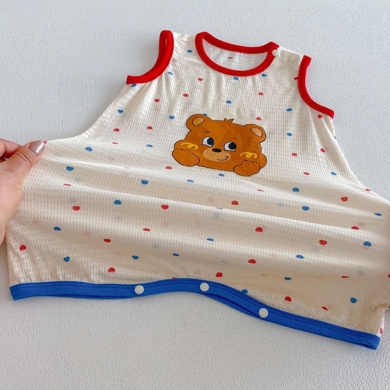 【BABY】夏新作ドット小花柄カバーオールSK105610