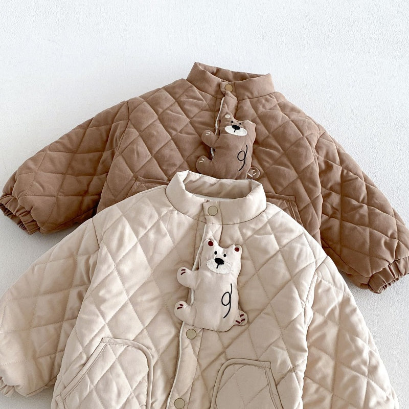 【BABY&KID】冬新作かわいいくま中綿ジャケットSK108515