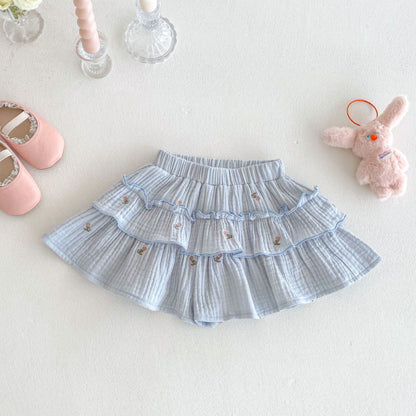 【BABY&KID】夏新作 刺繍カラーシャツ、バルーンパンツSK080617