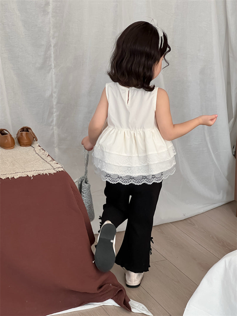 【BABY&KID】夏新作 レイヤードノースリーブトップスSK081533