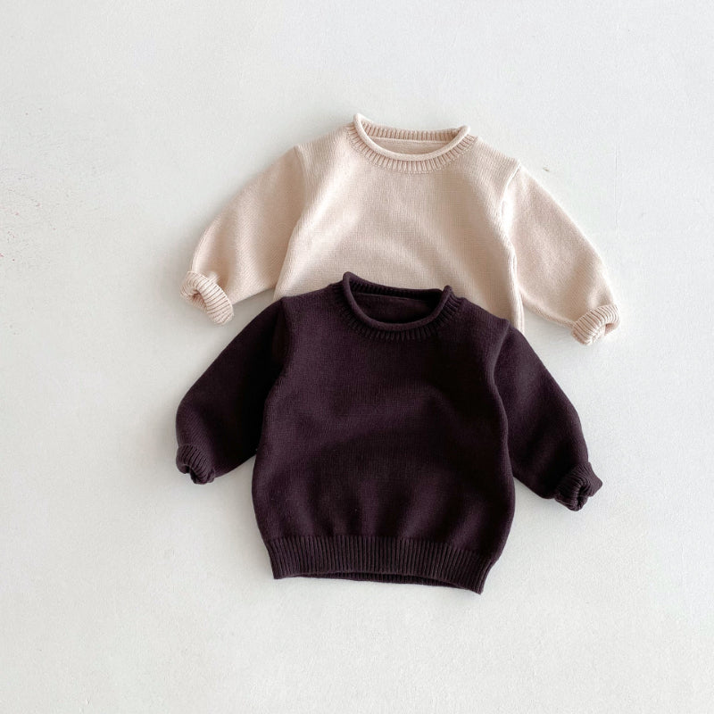 【BABY&KID】クルーネック無地セーターSK092926