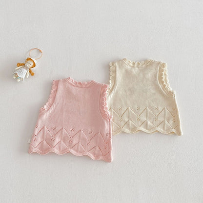 【BABY&KID】どうぶつ刺繍ニットベストSK104117