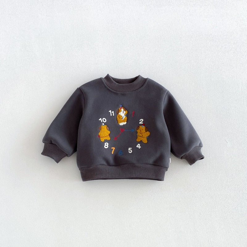【BABY&KID】冬新作カートゥーンワッペントレーナーSK108503
