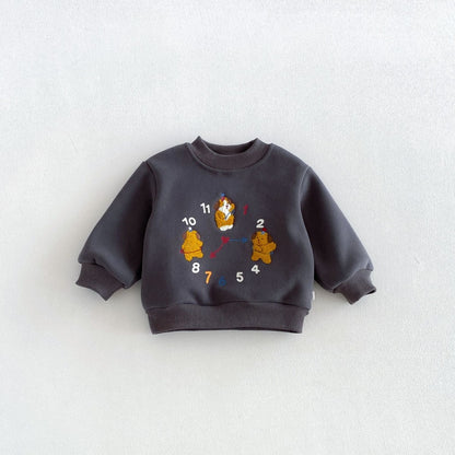 【BABY&KID】冬新作カートゥーンワッペントレーナーSK108503