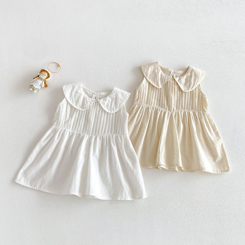 【BABY&KID】夏新作コットンノースリーブワンピースSK105020