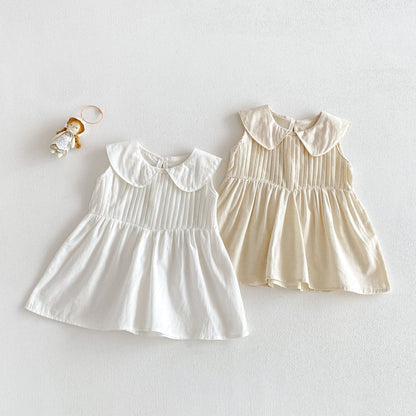 【BABY&KID】夏新作コットンノースリーブワンピースSK105020