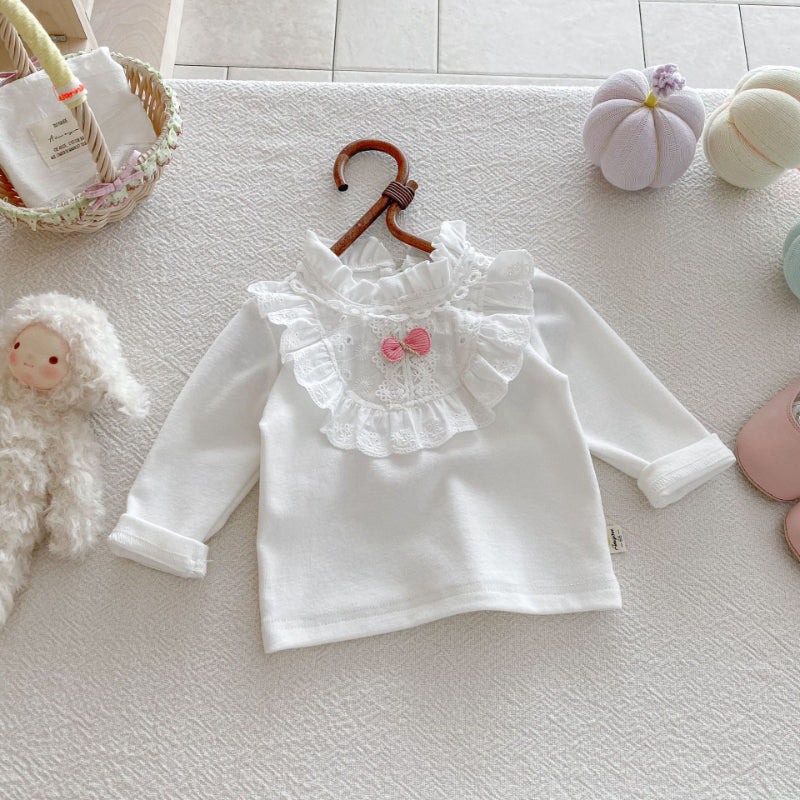 【BABY】レースフリル付きTシャツSK092422