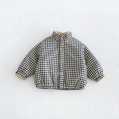 【BABY&KID】冬新作リバーシブル厚手ジャケット、折り返しパンツSK107715