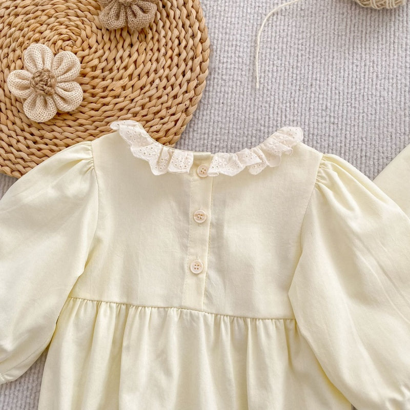 【BABY&KID】フラワー刺繍ロンパース、ワンピースSK107916