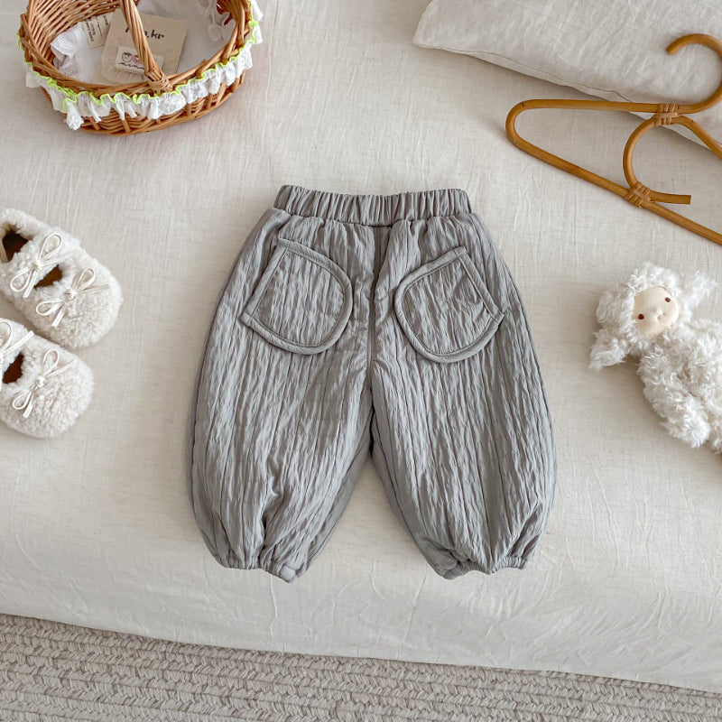 【BABY&KID】冬新作無地裏起毛パンツSK102531