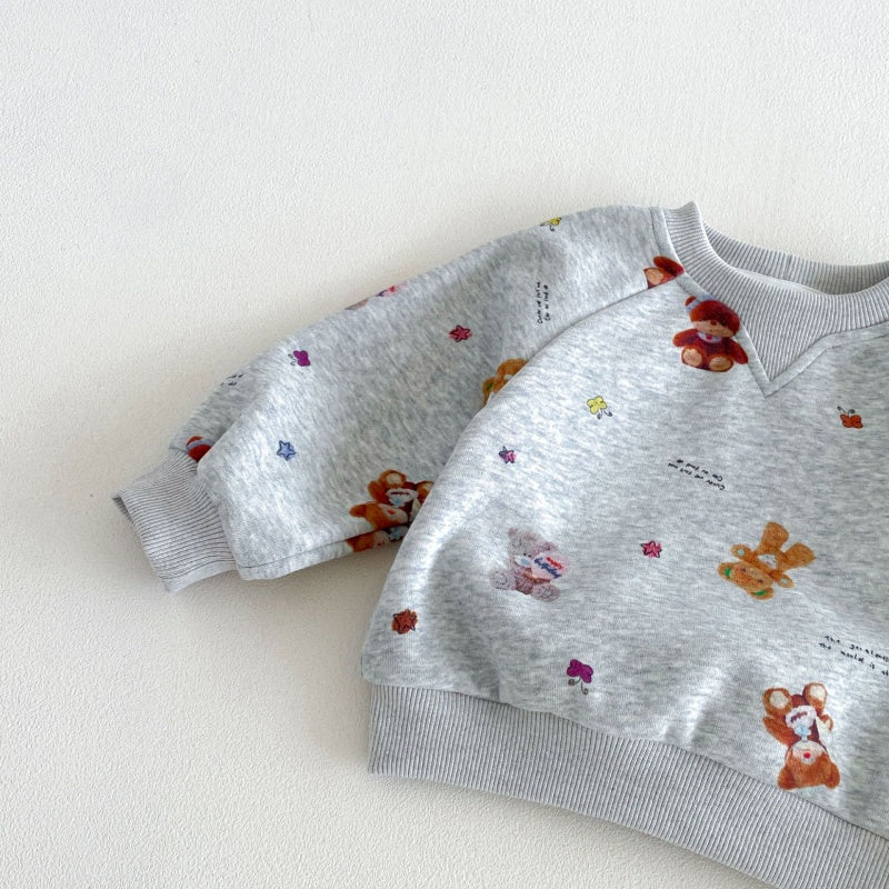 【BABY&KID】くまカートゥーンセットアップSK106610