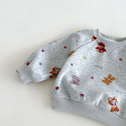 【BABY&KID】くまカートゥーンセットアップSK106610