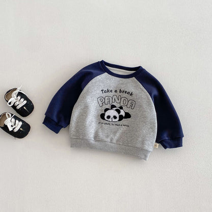 【BABY&KID】タオル刺繍カートゥーンスウェットSK103505