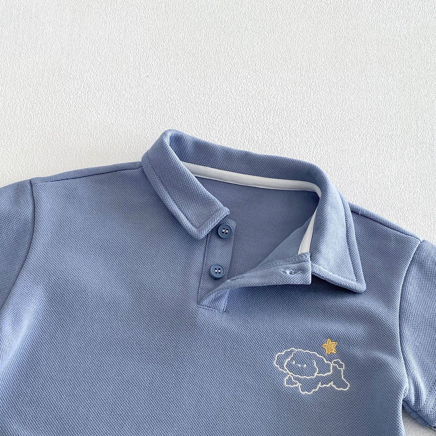 【BABY&KID】カートゥーン重ね着風ポロシャツSK103514