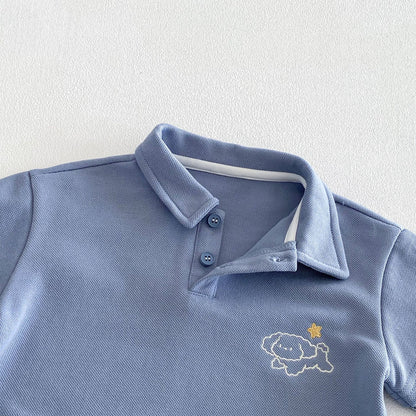 【BABY&KID】カートゥーン重ね着風ポロシャツSK103514