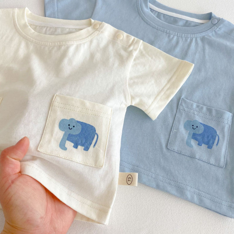 【BABY&KID】夏新作 アニマル柄ショートセットアップSK070212