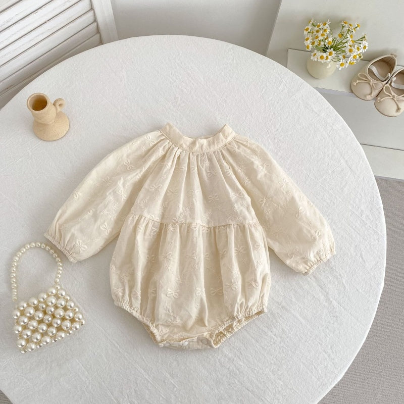 【BABY&KID】蝶結び刺繍ロンパース、ワンピースSK107915
