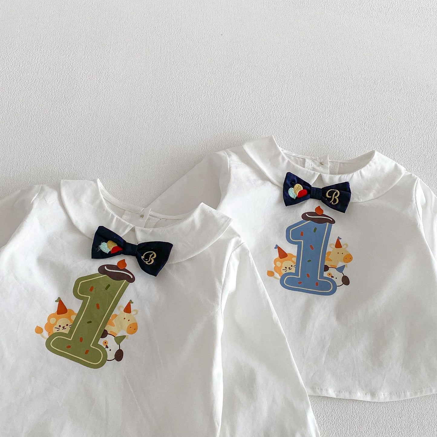 【BABY&KID】韓国風リボンタイシャツ、サロペットショーツSK103522