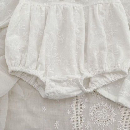 【BABY&KID】ラウンドネック刺繍ロンパース、ワンピースSK107920