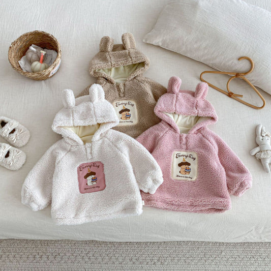 【BABY&KID】冬新作あったかワッペンフードトレーナーSK102527