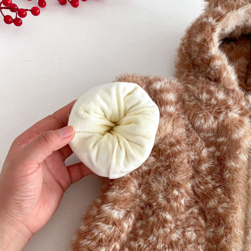 【BABY&KID】冬新作かわいいトナカイあったかカバーオール、フード付きアウターSK103021