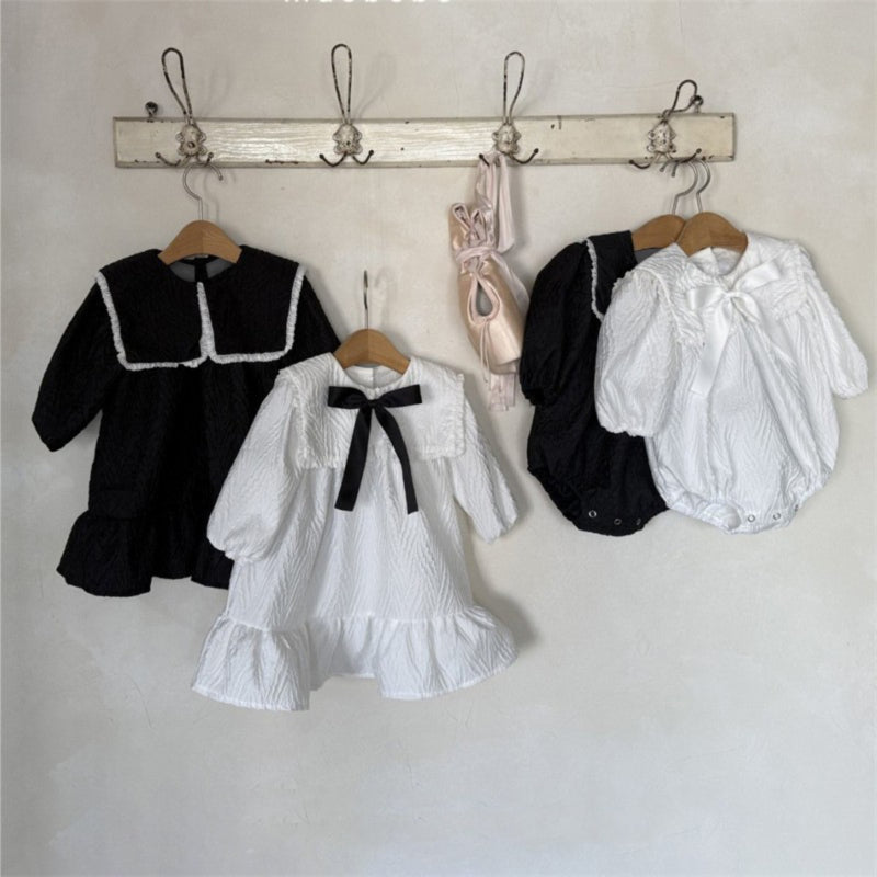 【BABY】襟付きジャカードワンピースSK010331