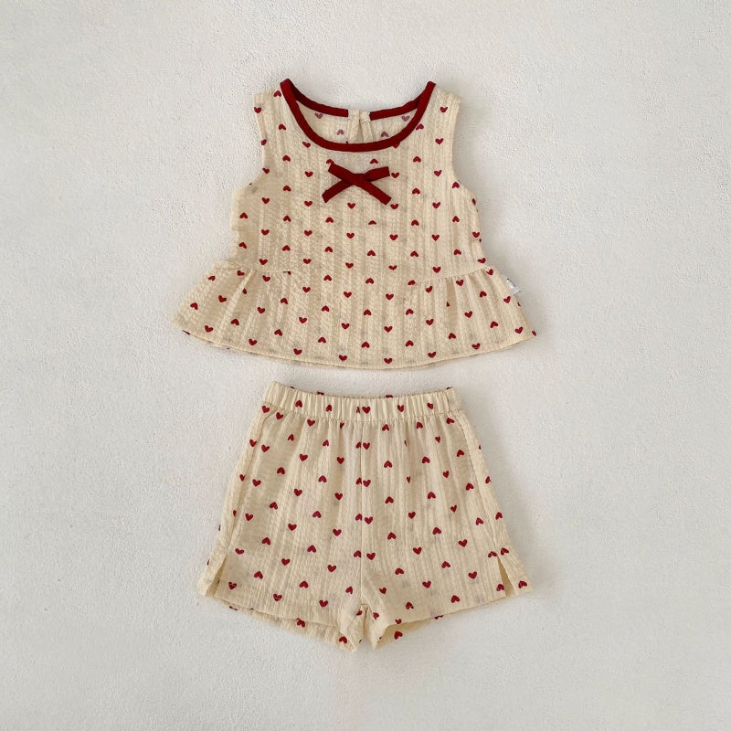 【BABY&KID】夏新作ハートセットアップSK105414