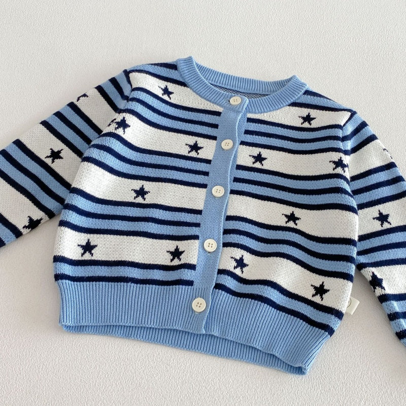 【BABY&KID】ボーダーニットカーディガンSK106606