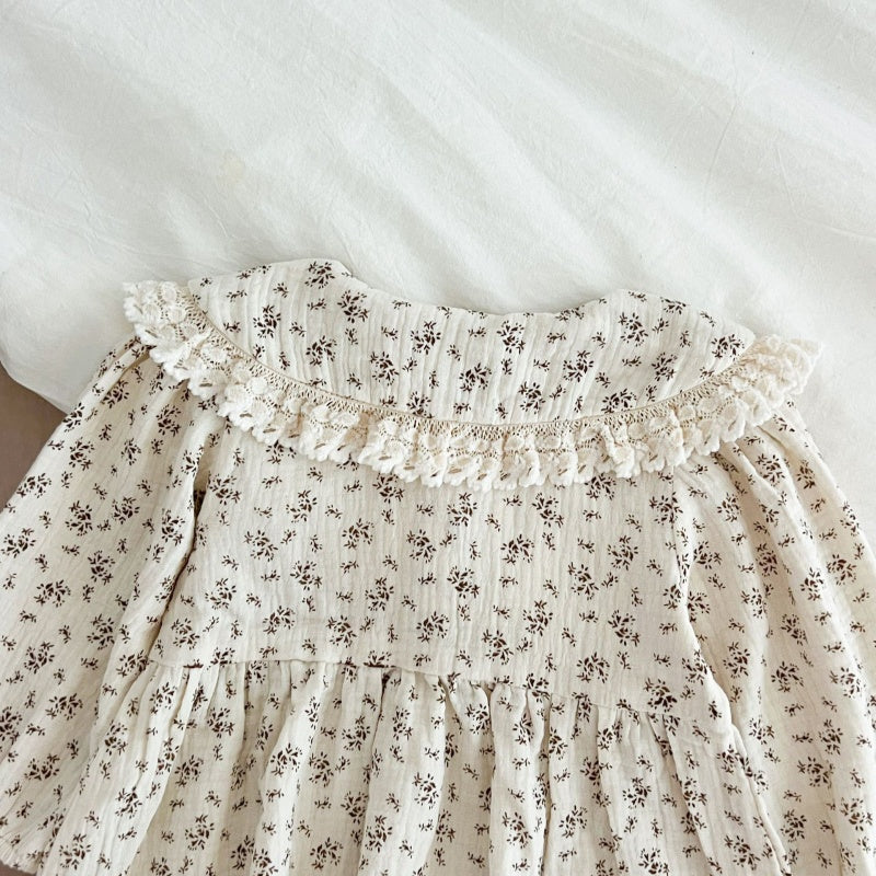 【BABY&KID】コットン小花柄ロンパース、ワンピースSK107919