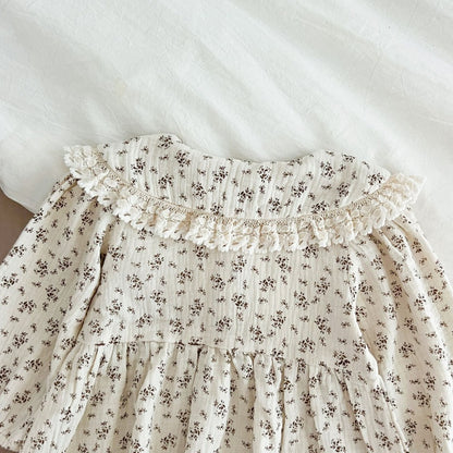 【BABY&KID】コットン小花柄ロンパース、ワンピースSK107919