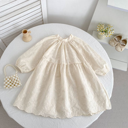 【BABY&KID】蝶結び刺繍ロンパース、ワンピースSK107915